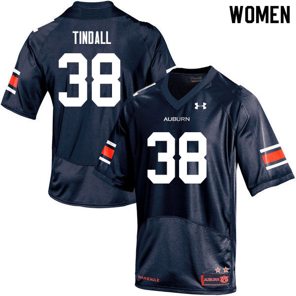Women #38 Barrett Tindall Auburn Tigers College Football Jerseys Sale-Navy